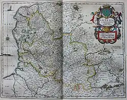 Artesia Comitatus (Карта Голландии). 1659
