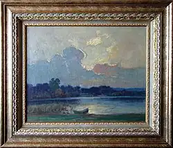 "Озеро", Чеслав Знамиеровский, холст, масло, 45 x 56 см, 1961