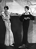 Шёлковые вечерние платья 1933 года
