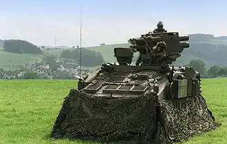 БТР Stormer 9-й батареи 12-го артиллерийского полка на учениях в Германии