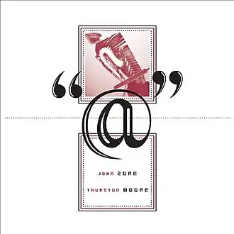 Обложка альбома Джона Зорна и Тёрстона Мура «@» (2013)