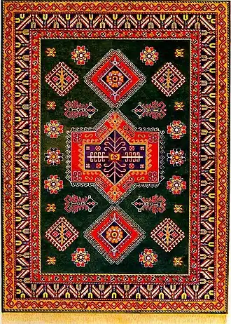 Ковёр «Демирчиляр» (XIX век). Музей азербайджанского ковра, Баку