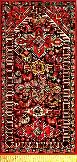 Ковёр «Лямпя» (XIX век). Музей азербайджанского ковра, Баку