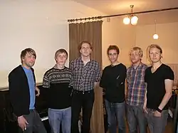 Árstíðir перед концертом в Петрозаводске (2011 год)