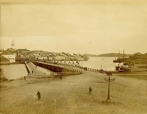 Площадь и Абоский мост в 1886 году