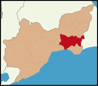 Чорлу на карте