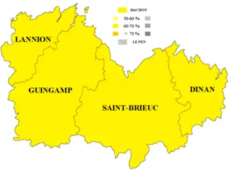 Президентские выборы 2022. Результаты 2 тура (по округам)
