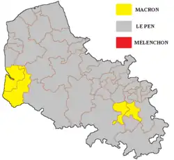 Президентские выборы 2022. Результаты 1 тура (по кантонам)