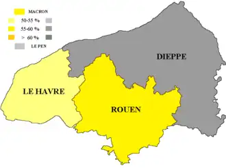 Президентские выборы 2022. Результаты 2 тура (по округам)