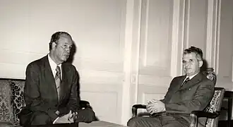 Родней Арисменди и Николае Чаушеску