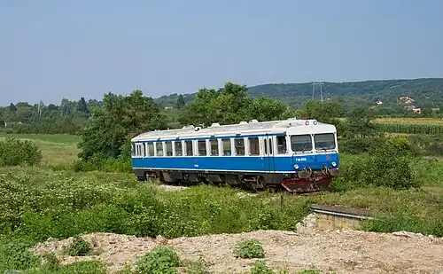 Пассажирская автомотриса (рельсовый автобус) 710-003 железных дорог Железнице Србије (ЖС, Сербия), бывшая Y1-1339 шведского оператора SJ