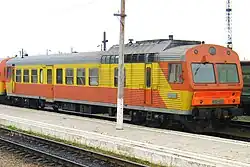 АЧ2-116 в оранжево-жёлтой «путейской» окраске