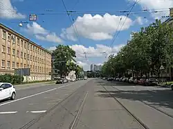 Вид в сторону проспекта Юрия Гагарина