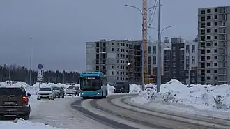 Автобус Volgabus-5270.G2 (LNG) на маршруте № 14 в Петрозаводске, 2024 год.