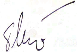 Изображение автографа