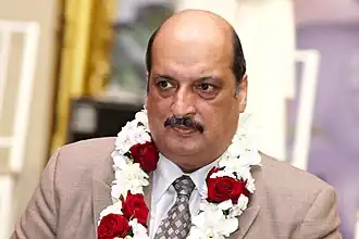 Аджай Малхотра на церемонии освящения начала строительства нового храма кришнаитов в Москве 10 августа 2012 года