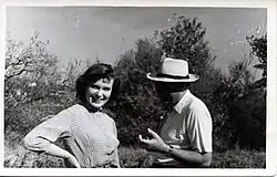 Актриса Изольда Извицкая и режиссёр Андрей Тутышкин 1957 год