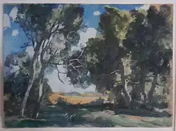 Пейзаж в духе Сезанна, 1924