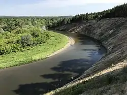 Алмазовский заказник, обрыв у деревни Никольевка