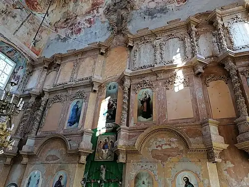 Иконостас летнего храма на осень 2020 г.