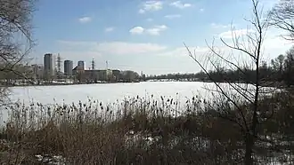 вид на водоем с севера на юг