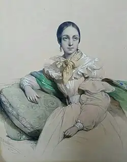 Анри Греведон, № 12, Revere, Благоговеть, Бумага, литография, ручная раскраска. Париж.