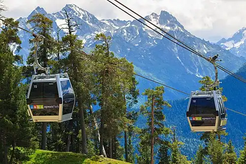 Гондольная канатная дорога на курорте «Архыз»