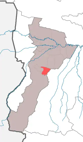 Яндинское сельское поселение на карте
