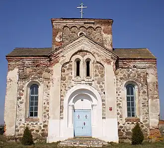 Фасад бегомльской церкви Всех Святых XIX века