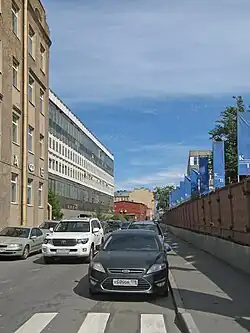 Беловодский переулок, вид от  Выборгской набережной