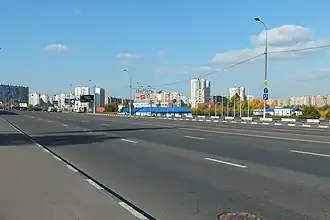 Вид на шоссе в северо-восточном направлении