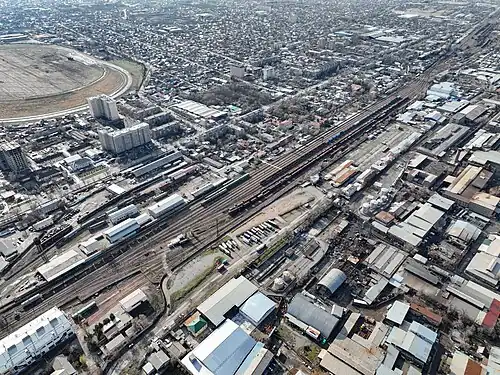 Вид станции с воздуха