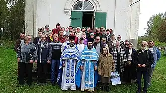 Божественная литургия д. Кирва в 2017 году