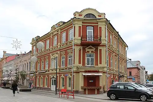 Здание на углу Большой Покровской и Грузинской улиц в Нижнем Новгороде, где располагалась редакция газеты. Современный вид