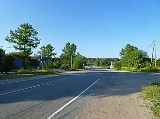 Большие Борницы, поворот на карьер