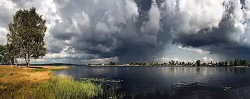 Большой Кирсинский пруд, вид от ДК