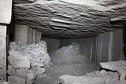 Булганакские каменоломни, выработка