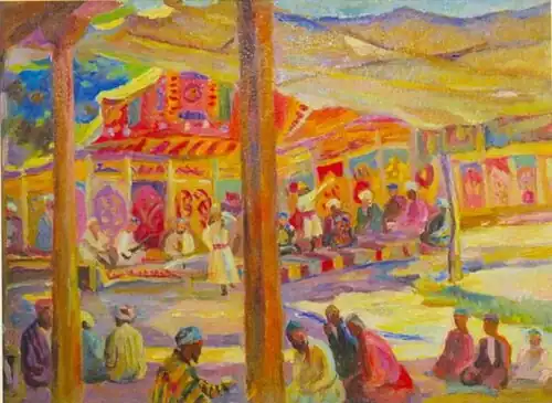 Танец бачей у палаток. Лев Бурэ (1887—1943)