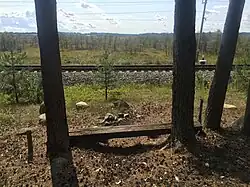 Место бывшей станции.