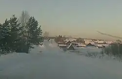 ВЪЕЗД В ПОСЁЛОК.