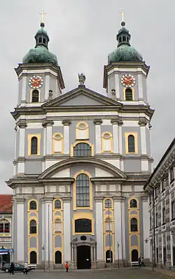 Базилика монастыря в Вальдзассене. Главный фасад. 1682—1704