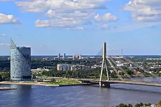 Кипсала на карте Риги