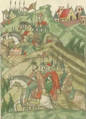 Василий Шуйский в погоне за ливонским войском