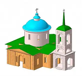 Церковь Введения во Храм Пресвятой Богородицы. Макет