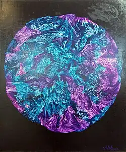 «Экзопланета № 1»,  Х/м, смеш. техника,  102х82, 2017