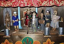 Современный воссозданный вертеп Ансамбля Дм. Покровского, нижний этаж