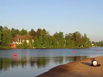 Вид с противоположного берега озера Сестрорецкий Разлив