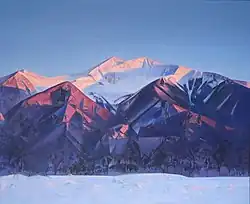 Н. А. Романов. Вечер. Саяны. 2015