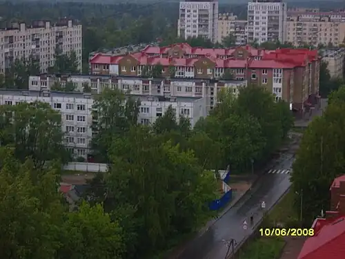 Вид микрорайона с 16-го этажа