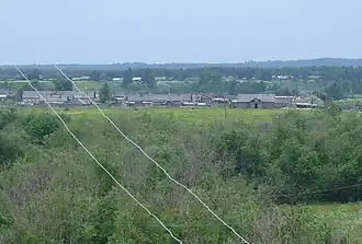 Вид на Окуловскую со стороны д. Бор